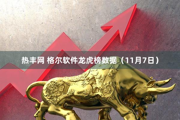 热丰网 格尔软件龙虎榜数据（11月7日）