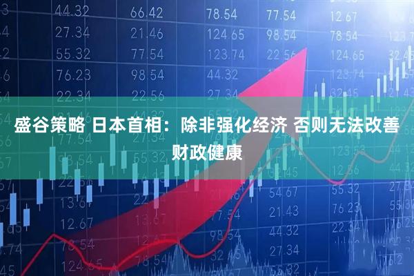 盛谷策略 日本首相：除非强化经济 否则无法改善财政健康